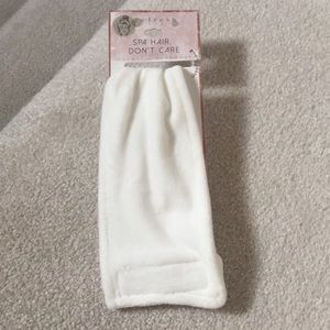 Spa day velour head wrap headband with Velcro